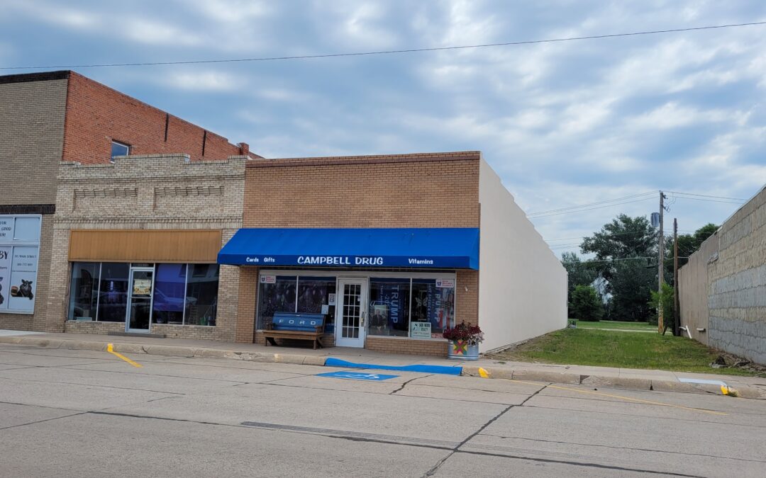 Main Street Commercial Buildings with Extra Lot